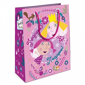 Пакет подарочный Холли-фея из серии Бен и Холли, 23 х 18 х 10 см. (Росмэн, 32191ros)